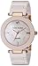 Anne Klein Women's AK/1018RGLP  Diamond Dial Rose Gold-Tone Light Pink Ceramic Bracelet Watch