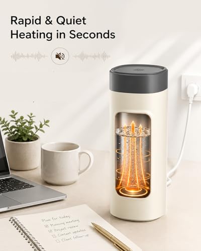 Maestri House Travel Kettle 550ml,Smart Kettle with 6 Temperature Settings | 400W Fast Boil Portable Kettle, 304 Stainless Steel, Leak-Proof Electric Kettle for Travel, Hotel, Office, Tea and Coffee