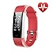 LETSCOM Fitness Tracker HR, Activity Tracker Watch with Heart Rate Monitor, Waterproof Smart Fitness Band with Step Counter, Calorie Counter, Pedometer Watch for Kids Women and Men