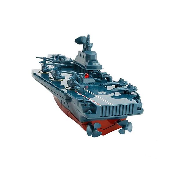 GJQDDP RC Schiff Boote, Fernbedienung Boot für Pools und Seen Innovative Spielzeug Fernbedienung Boot Militär Exquisite… – Bild 6