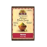 Okay Pure Naturals | African Black Soap with Henna