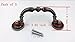 Dresser Drawer Pulls Cabinet Pull Handle Antique Black Vintage Style(Pack of 5)