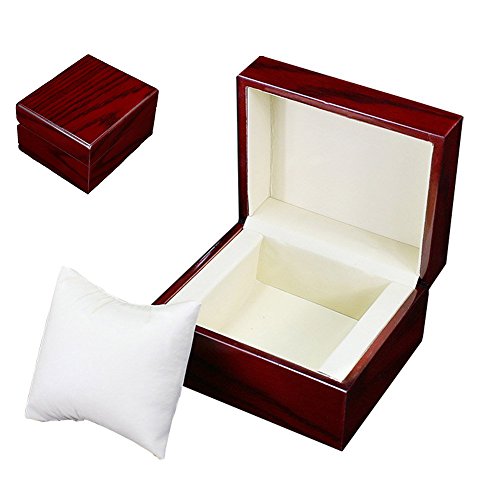 Oak-Pine Premium Glossy Wooden Wrist Watch / Bangle Pillow Box Great Birthday Gift Party Gift