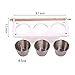 QBLEEV Bird Feeding 3 Cups Holder for Cage,Parrots Playgym Seed Food Water Dish,Play Stand Hanging Stainless Steel Perches Coop Bowls Feeder with Clamp,4.5 OZthumb 1