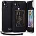 TORU CX PRO for iPhone Xs Max Case Wallet | Protective Shockproof Heavy Duty Cover with Hidden Card Holder & Card Slot |Wrist Strap, Lightning Adapter Mirror Included - Black