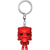 Funko Pop! Keychain: Mattel - Rock'Em Sock'Em Robot, Red, 2 inches