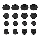 ALXCD Ear Tips for Powerbeats3 Wireless Earphone, SML 3 Sizes 6 Pair Earbud Tips & 2 Pair Double Flange Silicone Replacement Ear Tip Cushion, Fit for Beats Powerbeats 3 Wireless 3 [8 Pair](Black)