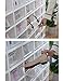 IRONLAND Modern Clear Plastic Stackable Shoe Storage Boxes 12 Pack (12.9 x 9.1 x 5.7 inches)