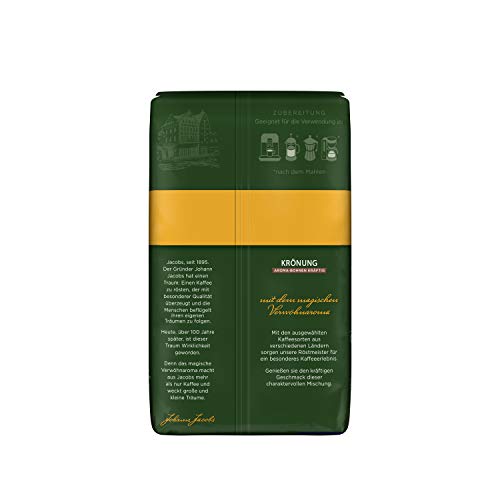 Jacobs Kaffeebohnen Krönung Aroma-Bohne kräftig, 12er Pack, 12 x 500 g Bohnenkaffee, 6 kg, 4059069 – Bild 3
