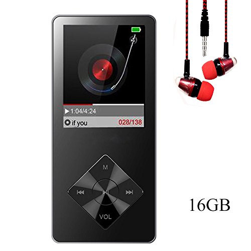 Mp3 player, 16GB Music Player, Hotechs  MP3 Player HiFi Sound , Portable Audio Player with FM Radio, Recording Function Build in Speaker Expandable Up to 64GB with Noise Isolation Wired Earbud