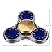 TOOBOM Metal Fidget Spinner 3 Mins, Blue Star Fidget Spinner Toy Stress Reducer Hand Spinner for Kids Children Adult, Fast Quiet Quality Bearing