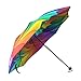 Artsadd Custom Rain Anti UV Foldable Psychedelic Rainbow Spiral Umbrella