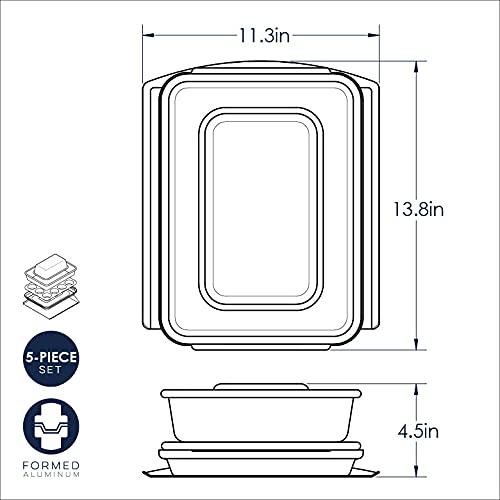 Nordic Ware 5-Piece Baking Set, Metal