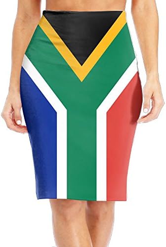 Newxing Flag Of South Africa Women's Leisure Tight Skirts Long Slim Skirt