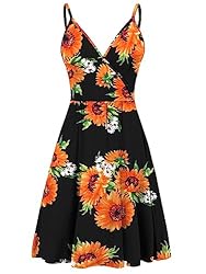 WEACZZY Womens Summer Dresses V Neck Floral