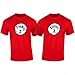 Thing 1,2,3,4,5,6 Funny T-Shirt (Kids S (6-8)) Red