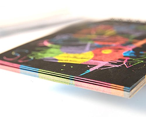 11" x 7.9" Rainbow Scratch Paper Note with Wooden Stylus, 10 Pages - Thumbnail 3