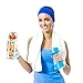 Sharpro 32 oz. Infuser Water Bottles - Featuring a Full Length Infusion Rod, Flip Top Lid, Dual Hand Grips (Sunrise Orange)