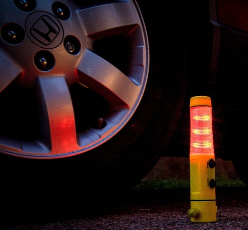 Window Breaker - Seat Belt Cutter - Flashing Emergency Beacon Light - LED Flashlight with Powerful Magnetic Base - Luckystone's 5 in 1 Auto Safety Emergency Escape Tool is the Industry Leader in Car Safety - Thumbnail 3