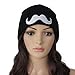 New Black Unisex Women Men Mustache Print Knit Mixed Cotton Ski Beanie Hat Cap by Generic