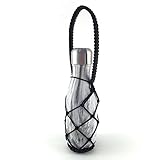 Gearproz Water Bottle Holder for Swell - Fits S'well, Mira, Manna and Simple Modern Bottles 9, 17, 25 oz - Durable, Stylish, Handcrafted - Frees Up Hands, Prevents Dropping and Dents (Black 9 oz)