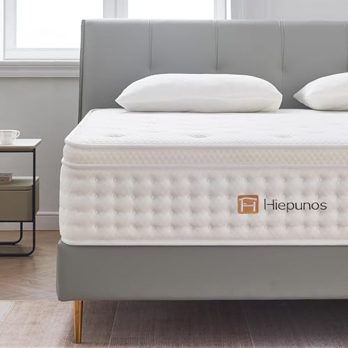 Hiepunos Matratze 160x200 cm 28cm Höhe 7-Zonen Federkernmatratze Orthopädische Taschenfederkernmatratze mit Comfort Memory-Schaum Schicht, Härtegrad H
