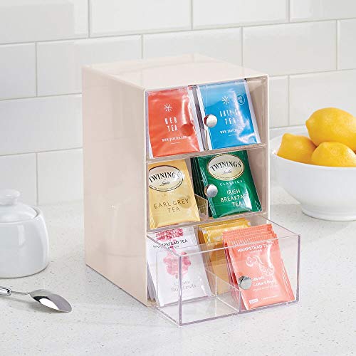 mDesign Plastic Kitchen Pantry, Countertop Organizer Storage