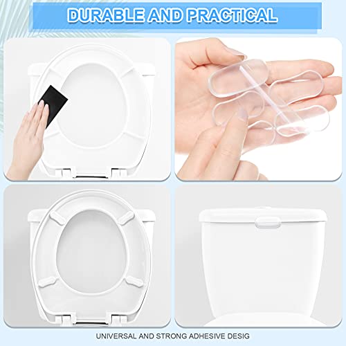 20 Pieces Toilet Seat Bidet Replacement Kit Quiet Soft, Silicone Rubber