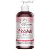 Paws & Pals Natural Flea and Tick Dog Shampoo 2-in-1 Best for Cats & Dogs - Made in USA w/Medicated Clinical Vet Formula - Immediate Relief & Kills Flea or Ticks on Contact, Preventing Diseases - 20oz