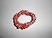 Cherry Quartz Wide Woven” 100% Natural A+ Quality Crystal Healing Chipped Gemstone Bracelet