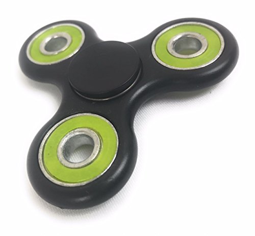 Spinout Fidget Spinners: "SPACESHIP BLACK" Black Color, High--Quality Fidget Spinner
