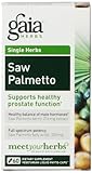 Gaia Herbs Saw Palmetto, Vegan Liquid Capsules, 60 Count - Prostate Health Supplement for Healthy Male Hormone Balance, Berry Supercritical Extract, Full Spectrum Potency