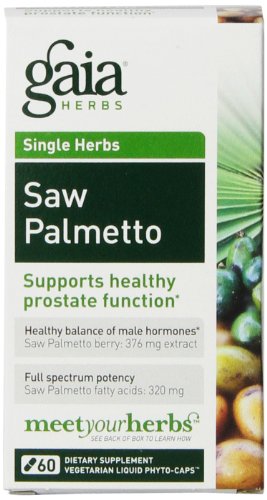 Gaia Herbs Saw Palmetto, Vegan Liquid Capsules, 60 Count - Prostate Health Supplement for Healthy Male Hormone Balance, Berry Supercritical Extract, Full Spectrum Potency Gaia Herbs Saw Palmetto, Vegan Liquid Capsules, 60 Count - Prostate Health Supplement for Healthy Male Hormone Balance, Berry Supercritical Extract, Full Spectrum Potency