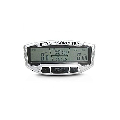 LEMONBEST New Waterproof LCD Bicycle Computer Odometer Speedometer Velometer With Blue Backlight