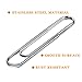 Paper Clips,700 Pcs PaperClips,Small,Medium and Jumbo,Assorted Size Metal Paper Clamps for School Office Clips and Personal Document Organization(28mm,33mm,50mm)（Sliver）