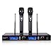 Sound Town 200-Channel Rack Mountable Professional UHF Wireless Microphone System with Metal Receiver and 2 Handheld Mics (NESO-U2HH)