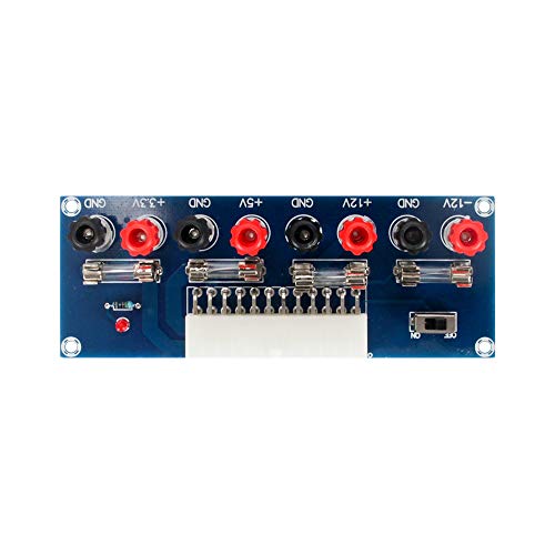 Oak-Pine XH-M229 24 Pins ATX Benchtop Power Adapter Board Computer ATX Power Supply Breakout Adapter Module 12V 5V 3.3V