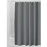 InterDesign Water-Repellent and Mildew-Resistant Fabric Shower Curtain, 72