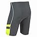 Mens Coolflo 8 Panel Cycling Shorts - Black/Hi-Viz Yellow - Med
