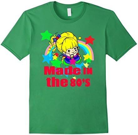 Men's Made In The 80s Ladies Rainbow Brite T-Shirt Large Grass