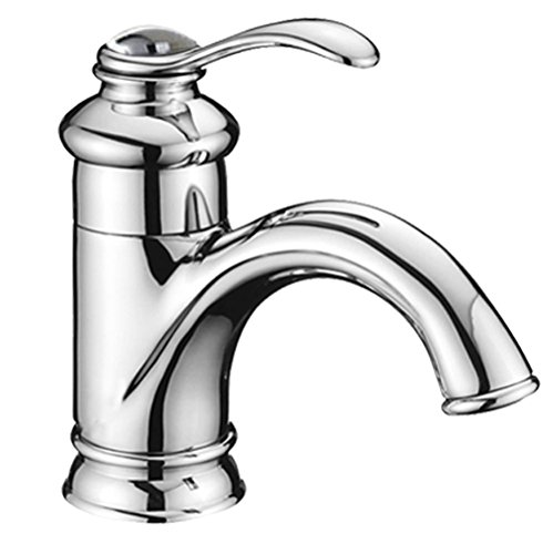 Wovier Waterfall Basin Mixer Tap, Single Handle Single Hole Bathroom Sink Faucet,Chrome Finish