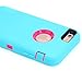 iPhone 6 Case, iPhone 6S Case [HEAVY DUTY] AICase Built-in Screen Protector Tough 3 in 1 Rugged Shorkproof Cover for Apple iPhone 6/6S (Rose with belt clip)