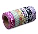 LolliZ® Washi Tape – Flower Bouquet Set with Six Rolls of Fun and Festive Colors