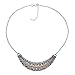 Paz Creations 925 Sterling Silver Floral Lace Design Necklace, Made in Israel