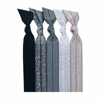 Amazon Com Emi Jay Hair Tie Collections Silver Glitter 5 Pack