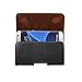 Galaxy S7 Edge A7 J7 On7 Case with Belt Clip, Tading Premium Genuine Leather Holster Belt Pouch Case with Clip Dual Loops for Samsung Galaxy S7 Edge LG K30 K10 Cell Phone Carrying Holder Cover - Black