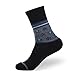 EnerWear 4 Pack Women's Merino Wool Outdoor Hiking Trail Crew Sock (US, Numeric, 9, 11, Regular, Regular, Black/Blue/Multi)