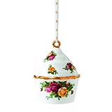 Royal Doulton Old Country Roses Cupcake Ornament, 3-Inch