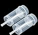 26 Pack Round Shape Clear Push-Up Cake Pop Shooter (Push Pops) Plastic Containers with Lids
