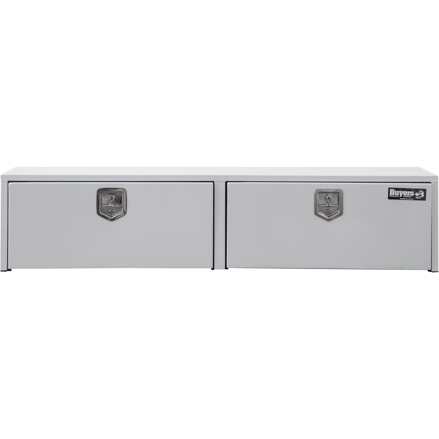 Photo 1 of ***PARTS ONLY***Buyers Products 1702850 White Steel Topsider Truck Box With T-Handle Latch, 16 x 13 x 88 Inch, Truck Tool Box For Storage And Organization, Lockable Tool Chest For Work Trucks